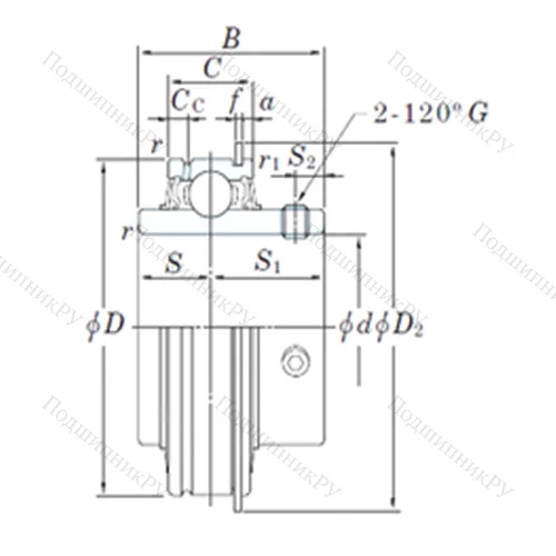 Подшипник шариковый радиальный ER 208-24