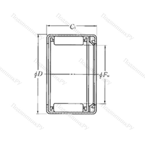 Подшипник игольчатый радиальный HMK 2523L