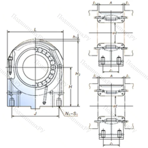 Подшипник роликовый радиальный 115PCR 2401
