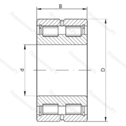 Подшипник роликовый радиальный NNCL 4976 V от производителя  CX