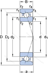 Подшипник 7018 ACB/P 4A в Самаре
