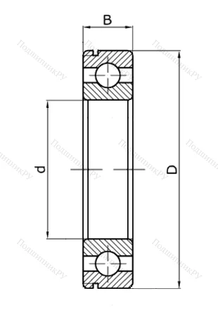 Шариковый однорядный подшипник 50213 (6213 N) в Самаре