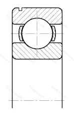 Модификация подшипника 6-50208АУ размер 40x80x18