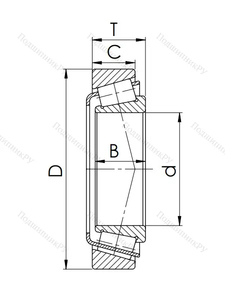 Конический роликовый подшипник 7318 (30318) в Самаре