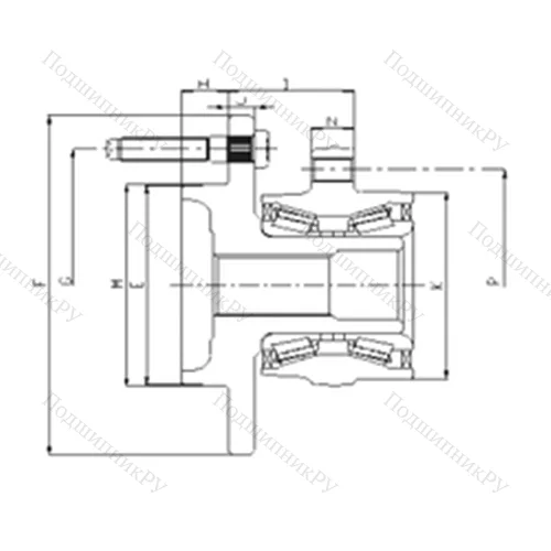 Подшипник шариковый радиально-упорный IJ 223006 от производителя  ILJIN