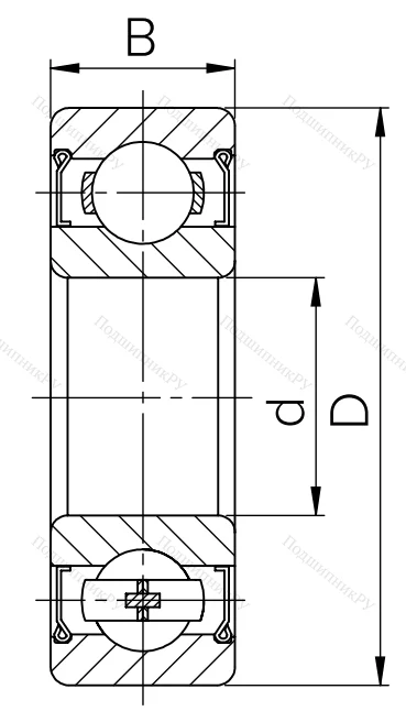 Миниатюрный шариковый подшипник 80019 (609 ZZ) в Самаре