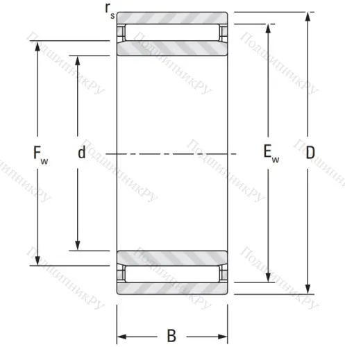 Игольчатый подшипник NAO 10x22x20 от производителя  KOYO Игольчатый подшипник NAO 10x22x20 от производителя  KOYO