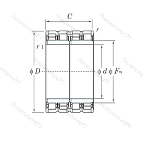 Подшипник роликовый радиальный 80FC 56410