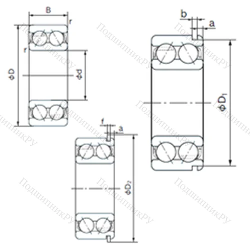 Подшипник шариковый радиально-упорный 5217NR