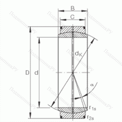 Подшипник шарнирный GE 600-DO