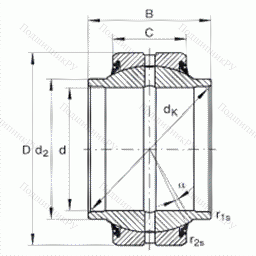 Подшипник шарнирный GE 30-HO-2RS