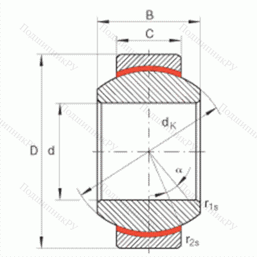 Подшипник шарнирный GE 12-FW
